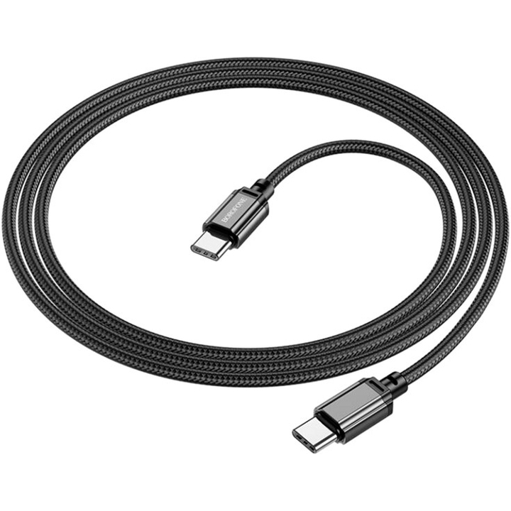 Кабель BOROFONE BX87 USB Type-C - USB Type-C 1 м Black (BX87CCB)