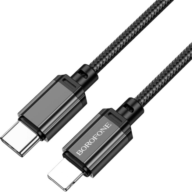 Кабель BOROFONE BX87 Sharp USB Type-C - Lightning 1 м Black (BX87LPB)