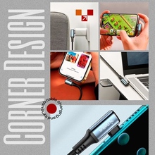 Кабель GELIUS Corner GP-UCN011 Type-C to Type-C 100W Black (00000099751)