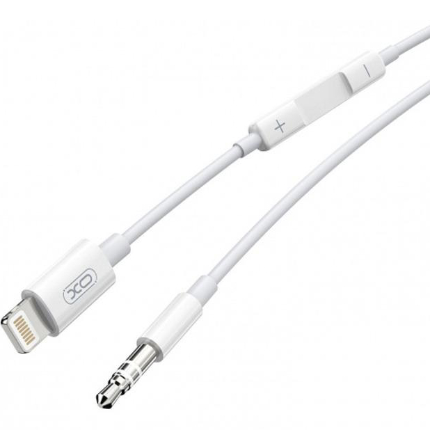 Кабель XO Lightning - Aux 3.5 мм 1 м White (XO-NB-R192A) Тип AUX 3.5 мм - USB Type-C/Lightning 