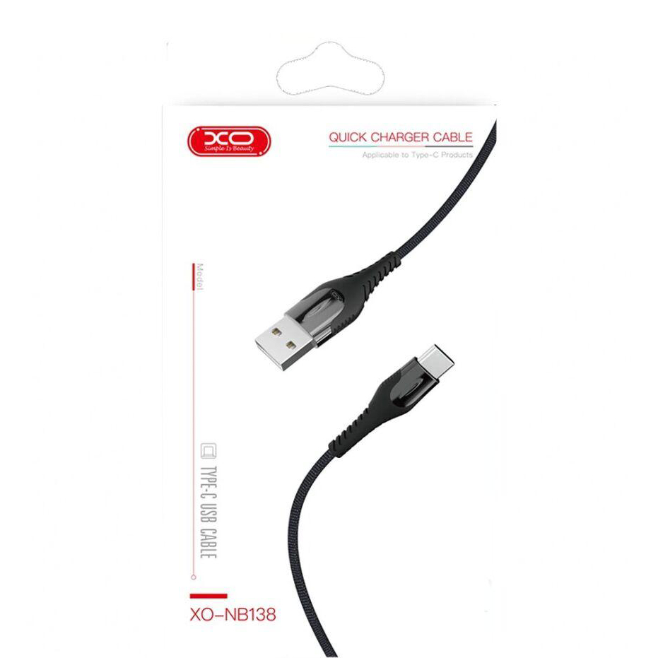 Кабель XO NB138 2A 1 м MicroUSB Black (XO-NB138-MC-1-BK) Тип USB - micro-USB/USB Type-C