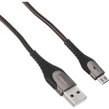 Кабель XO NB138 2A 1 м MicroUSB Black (XO-NB138-MC-1-BK)