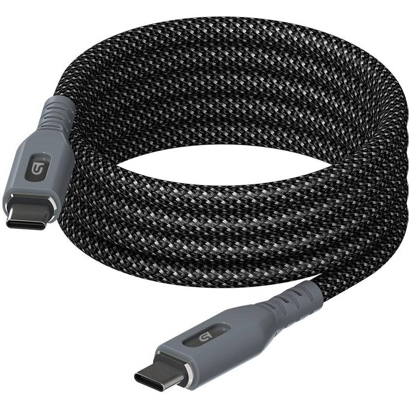 Кабель ARMORSTANDART AR18 Magnetic USB Type-C to USB Type-C 60W 1м Black (ARM75513) Дополнительно Магнитная спираль для удобного хранения;  Светодиодный индикатор, активируемый при подключении к питанию и устройству; Поддержка зарядки мощностью до 60W и быстрота передачи данных до 480 Mbps.