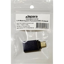 Переходник LAPARA USB - USB Type-C Black (LA-MaleTypeC-FemaleUSB3.0 black)