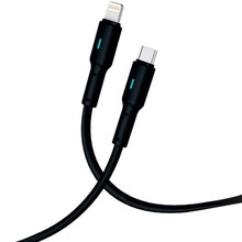 Кабель GELIUS GP-UC100 Lumin Type-C to Lightning 30W 2 м Black (00000100086)