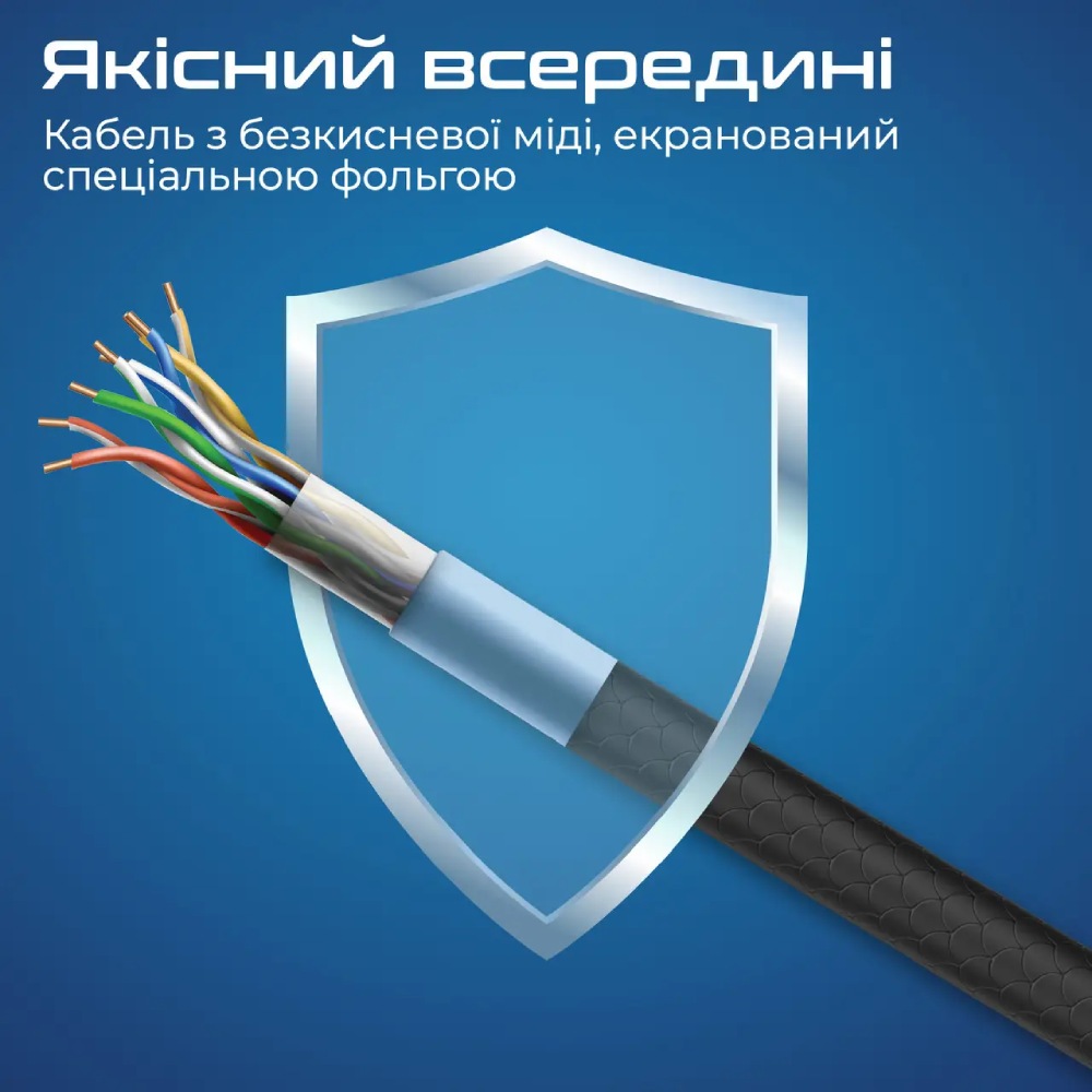 Зовнішній вигляд Комплект кабелів PROMATE USB Type-C - USB Type-C 60W Power Delivery 0.3 м/1.2 м/2 м Black (cablekit-cc black)