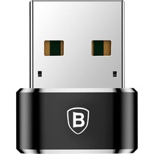 Адаптер BASEUS USB - USB Type-C Female Black (CAAOTG-01)