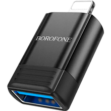 Адаптер BOROFONE BV18 Lightning - USB Black (6941991103988)