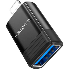 Адаптер BOROFONE BV18 Lightning - USB Black (6941991103988)