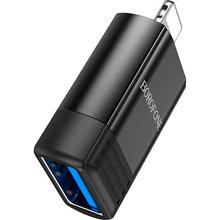 Адаптер BOROFONE BV18 Lightning - USB Black (6941991103988)