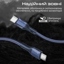 Кабель PROMATE USB-C-USB-C Blue (fletchlink-cc.blue)