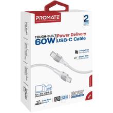 Кабель PROMATE USB-C - USB-C Grey (fletchlink-cc.grey)