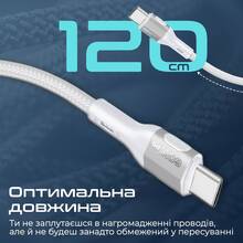 Кабель PROMATE USB-C - USB-C Grey (fletchlink-cc.grey)
