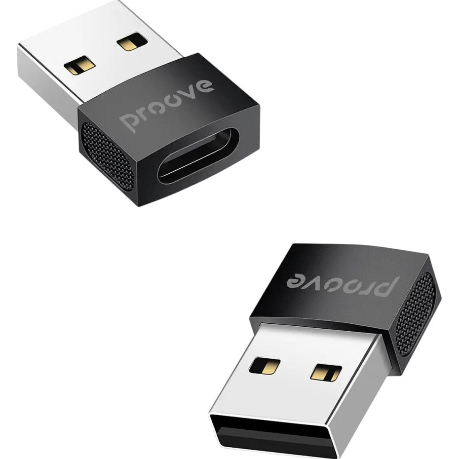 Фото 3 Адаптер PROOVE OTG Extension USB to Type-C Black (47796black)