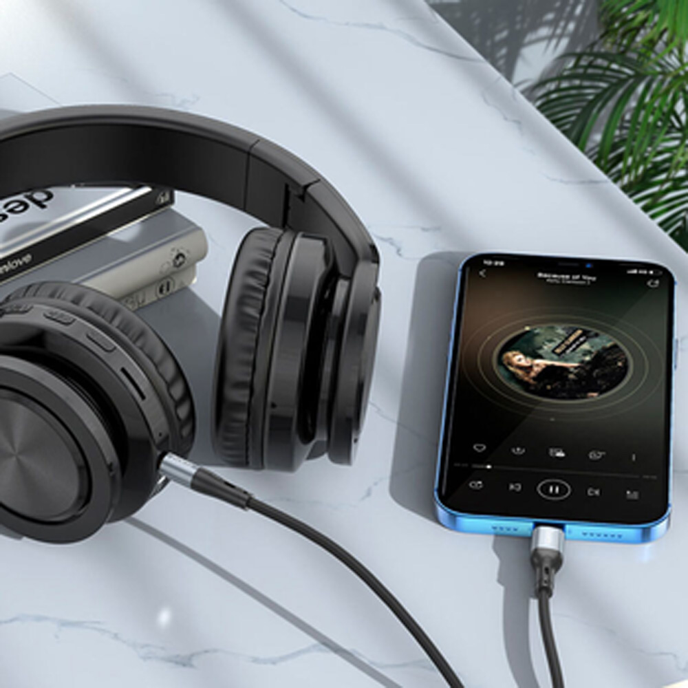 Кабель HOCO UPA22 iP Lightning - 3.5 мм 1 м Black (6931474769473) Підсвітка False