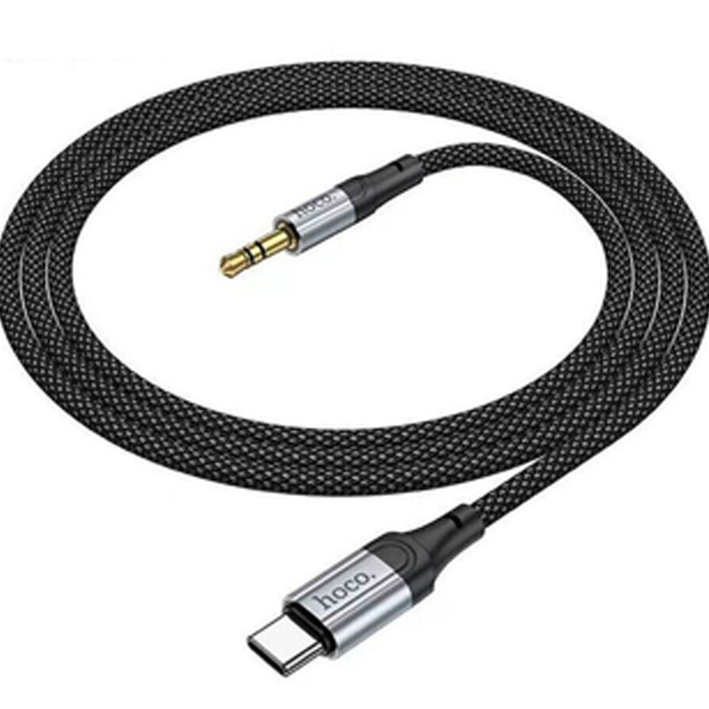Кабель HOCO UPA26 USB Type-C - 3.5 мм 1 м Black (6942007608824) Подсветка False