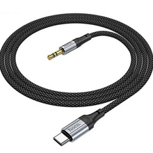 Кабель HOCO UPA26 USB Type-C - 3.5 мм 1 м Black (6942007608824)