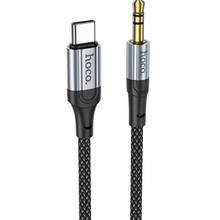 Кабель HOCO UPA26 USB Type-C - 3.5 мм 1 м Black (6942007608824)