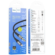 Кабель HOCO UPA26 USB Type-C - 3.5 мм 1 м Black (6942007608824)