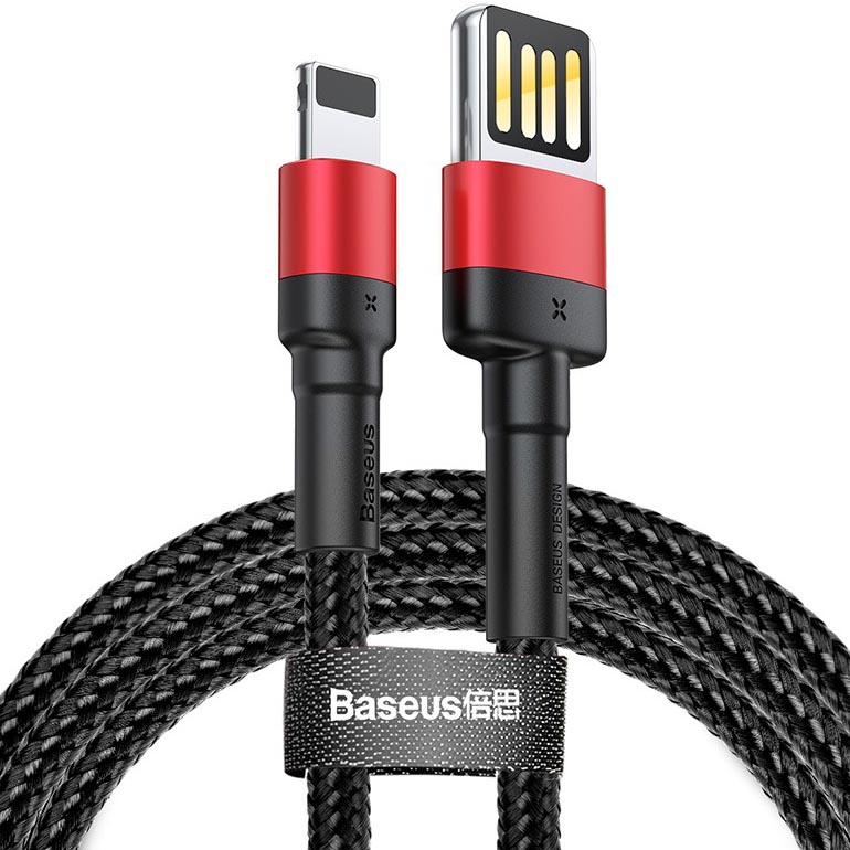Кабель BASEUS Cafule Cable USB For iP 1 м Red/Black (CALKLF-G91) Кабель BASEUS Cafule Cable USB For iP 1 м Red/Black (CALKLF-G91)