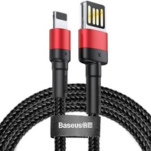 Кабель BASEUS Cafule Cable USB For iP 1 м Red/Black (CALKLF-G91)