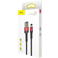 Кабель BASEUS Cafule Cable USB For iP 1 м Red/Black (CALKLF-G91)