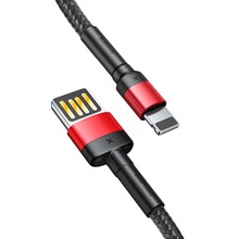 Кабель BASEUS Cafule Cable USB For iP 1 м Red/Black (CALKLF-G91)