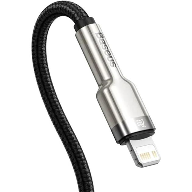 Кабель BASEUS Cafule Series Metal Data Cable Type-C to iP PD 20W 2 м Black (CATLJK-B01) Длина 2