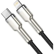 Кабель BASEUS Cafule Series Metal Data Cable Type-C to iP PD 20W 2 м Black (CATLJK-B01)