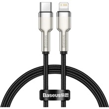 Кабель BASEUS Cafule Series Metal Data Cable Type-C to iP PD 20W 2 м Black (CATLJK-B01)