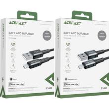 Кабель ACEFAST C1-02 USB-A - Lightning 1.2м Black (AFC1-02B)