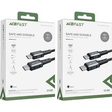 Кабель ACEFAST C1-03 Type-C - Type-C 1.2м Black (AFC1-03B)