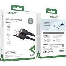 Кабель ACEFAST C2-02 USB-A - Lightning 1.2м Black (AFC2-02B)