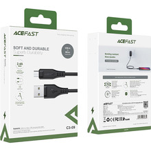 Кабель ACEFAST C3-09 USB-A to Micro-USB 1.2м Black (AFC3-09B)