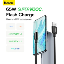 Кабель BASEUS Superior Series SUPERVOOC Fast Charging Data Cable USB to Type-C 65W 1m Black (CAYS000901)