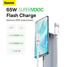 Кабель BASEUS Superior Series SUPERVOOC Fast Charging Data Cable USB to Type-C 65W 2m White
