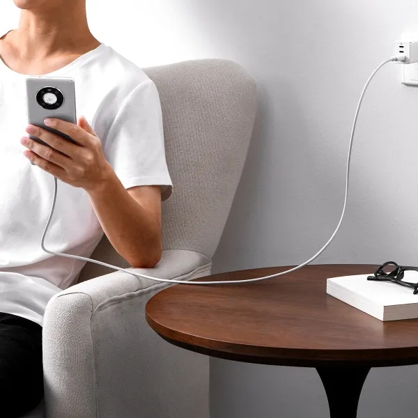 У Фокстрот Кабель BASEUS Superior Series SUPERVOOC Fast Charging Data Cable USB to Type-C 65W 1m White