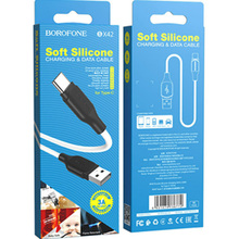 Кабель BOROFONE BX42 USB - USB Type-C 3A 1 м White (BX42CW)