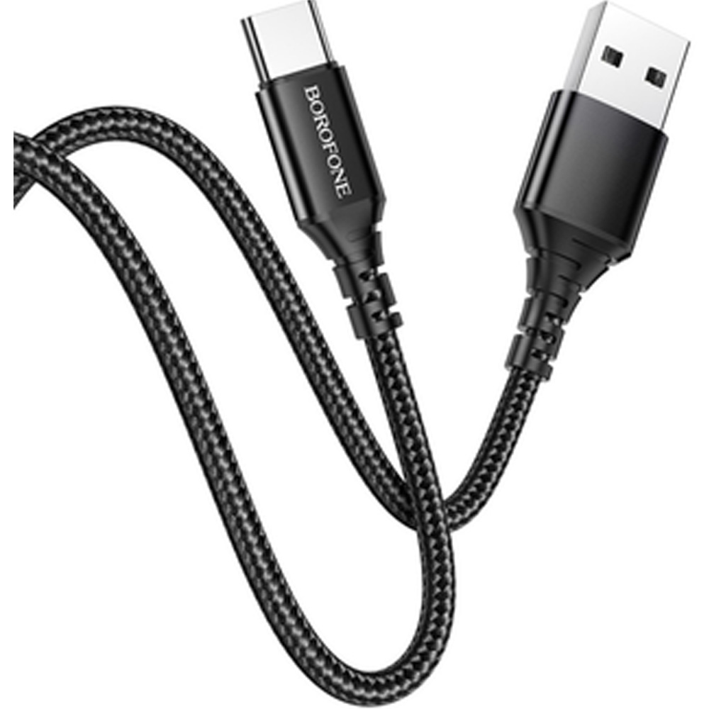 Кабель BOROFONE BX54 USB - USB-Type-C 1м 2.4A Black (BX54CB)