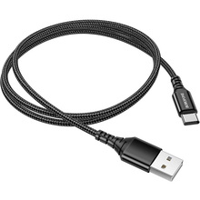 Кабель BOROFONE BX54 USB - USB-Type-C 1м 2.4A Black (BX54CB)