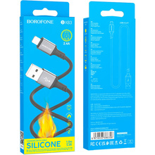 Кабель BOROFONE BX83 Famous USB - Lightning 1м Black (6974443386356)