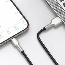 Кабель BASEUS Cafule Series Metal Data Cable USB to Lightning 2.4A 1 m Black (CALJK-A01)