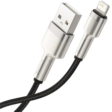 Кабель BASEUS Cafule Series Metal Data Cable USB to Lightning 2.4A 1 m Black (CALJK-A01)