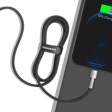 Кабель BASEUS Cafule Series Metal Data Cable USB to Lightning 2.4A 1 m Black (CALJK-A01)