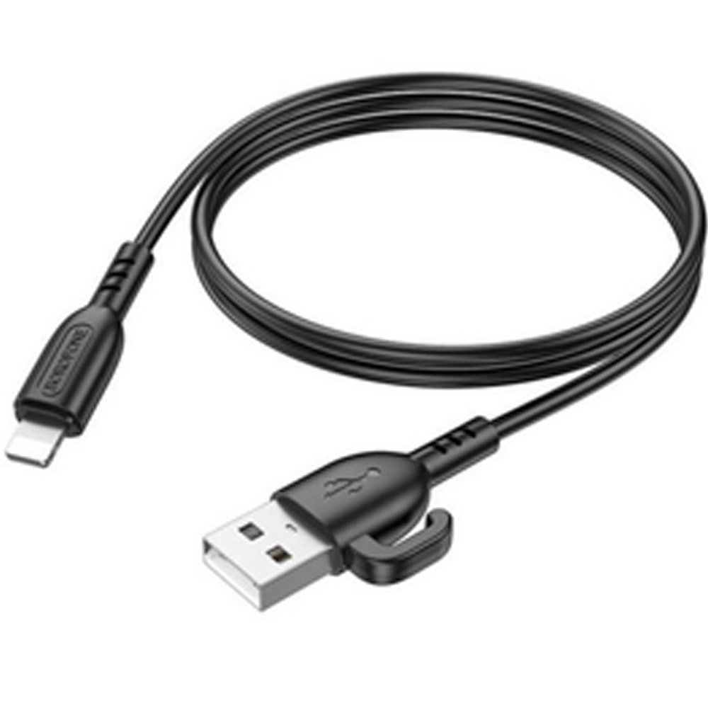 Кабель BOROFONE BX91 USB - Lightning 1м Black (6974443389883) Кабель BOROFONE BX91 USB - Lightning 1м Black (6974443389883)