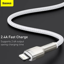 Кабель BASEUS Cafule Series Metal Data Cable USB to Lightning 2.4A 2 m White (CALJK-B02)
