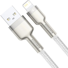 Кабель BASEUS Cafule Series Metal Data Cable USB to Lightning 2.4A 2 m White (CALJK-B02)