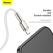 Кабель BASEUS Cafule Series Metal Data Cable USB to Lightning 2.4A 2 m White (CALJK-B02)