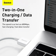 Кабель BASEUS Superior Series Fast Charging Data Cable USB to Lightning 2.4A 0.25 m White (CALYS-02)