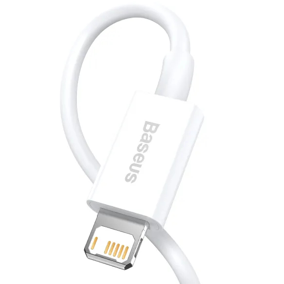Кабель BASEUS Superior Series Fast Charging Data Cable USB to Lightning 2.4A 0.25 m White (CALYS-02) Тип USB - Lightning